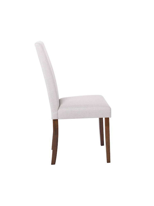 Optimal Dining Room Fabric Chair Beige 43x54x93cm