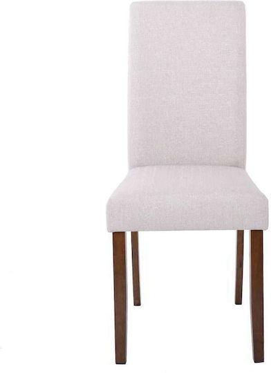 Optimal Dining Room Fabric Chair Beige 43x54x93cm