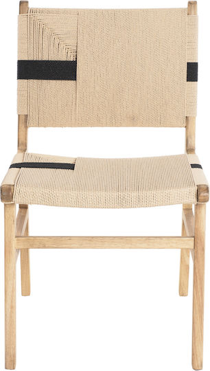 Rubberwood Scaune Sala de mese Lemn Natural Rustic 1buc 49x59x86buc