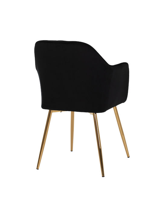 Sawyer Fotolii Sala de mese Catifelate Negru 1buc 55x60x83buc