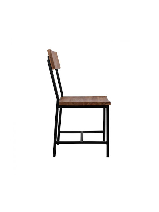 Dining Room Metallic Chair Beige 45.5x43.5x85.5cm