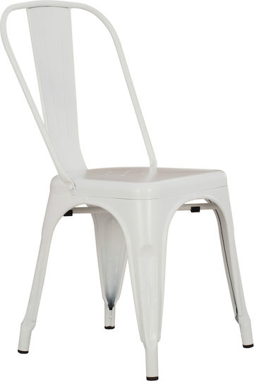 Melita-pro Scaune Sala de mese Matte White 1buc 44x47x84.5buc