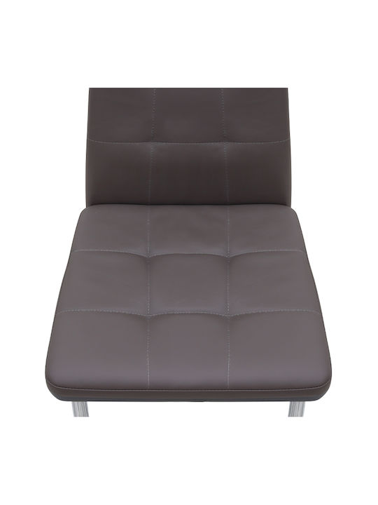 Rosa Scaune Sala de mese Maro 1buc 41x48x98buc