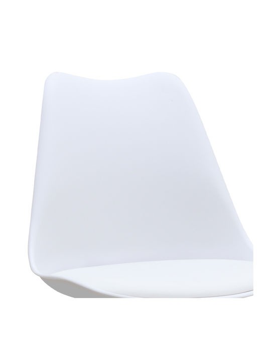 Viva Dining Room Polypropylene Chair White - Natural 48.5x54x80cm