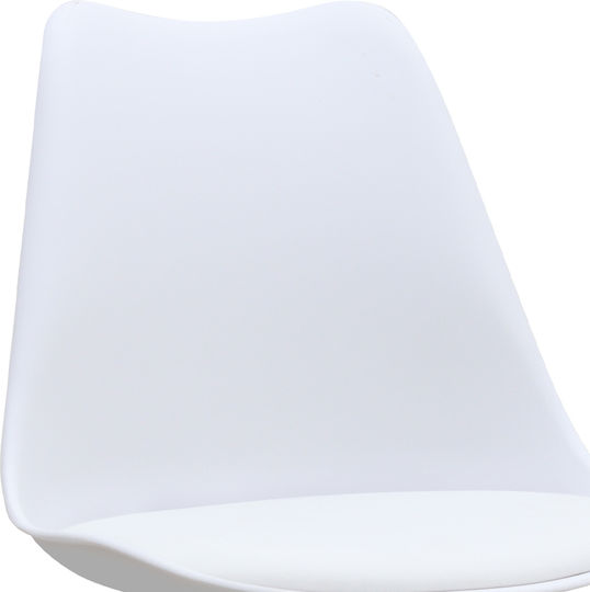 Viva Dining Room Polypropylene Chair White - Natural 48.5x54x80cm