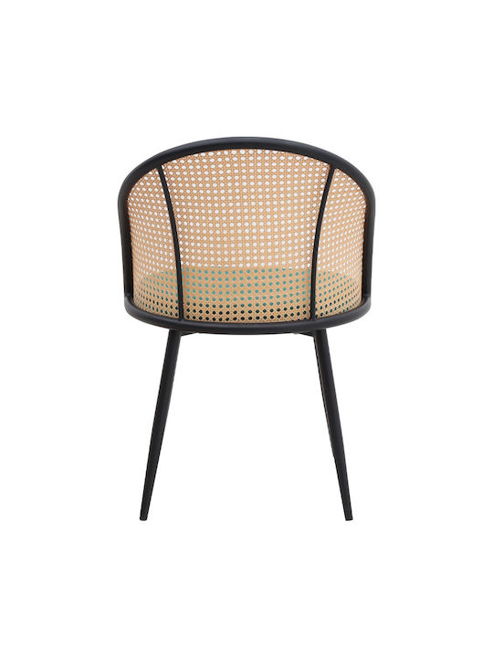 Jacob Dining Room Velvet Chair Cypress Green - Black 52x50x77cm