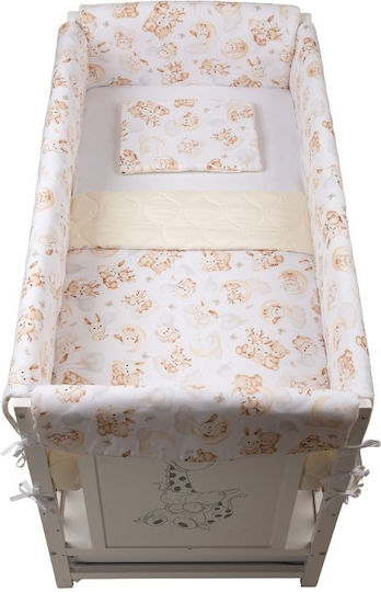 Kidizi Crib Bumpers Classic Inside Beige 60x120cm
