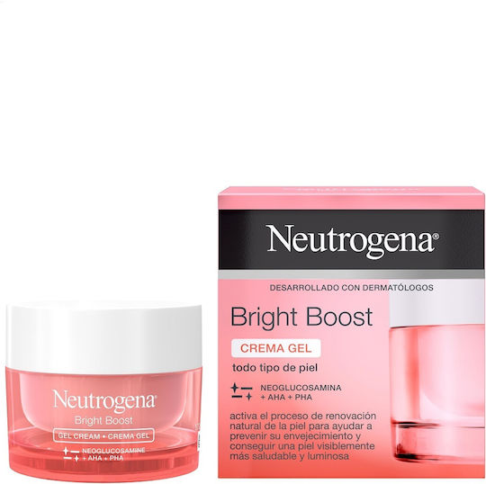 Neutrogena Bright Boost Αντιγηραντικό Gel Προσώπου με AHA 50ml