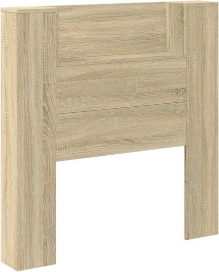 vidaXL Кафлария за легло Дървена Дъб Бежова 100x103.5см