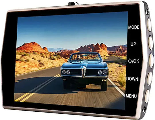 Verk Group Σετ Κάμερα DVR Αυτοκινήτου 1080P με Οθόνη 4" & Κάμερα Οπισθοπορείας