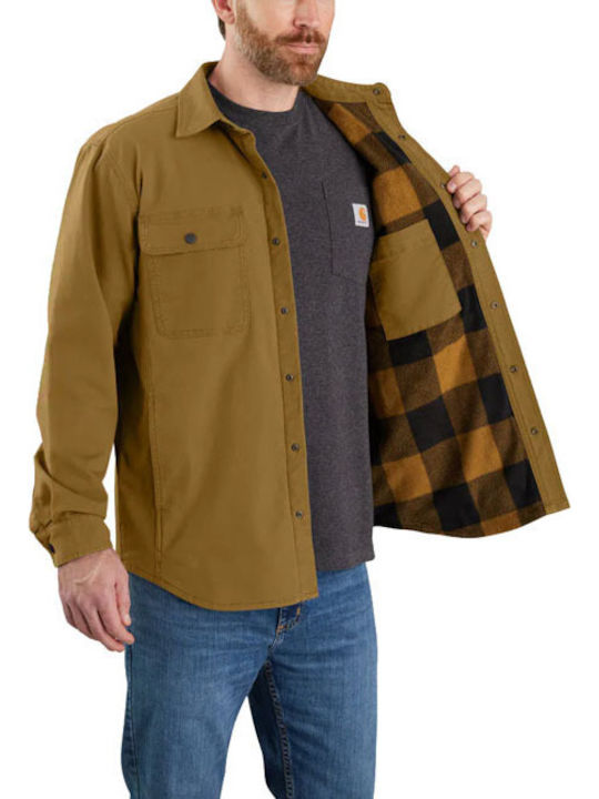 Μακρυμάνικo Overshirt Oak Brown