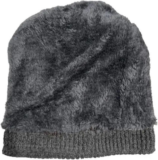 Set with Beanie Knitted in Black color