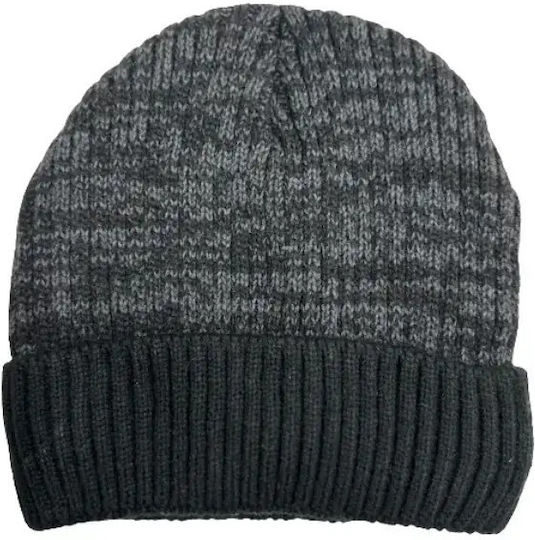 Set with Beanie Knitted in Black color