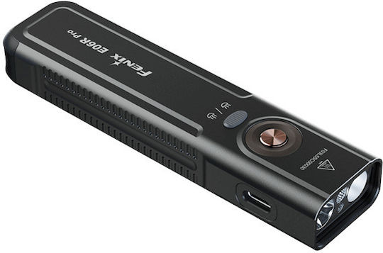 Fenix Pro Wiederaufladbar Taschenlampe LED UV IP66 mit maximaler Helligkeit 1600lm Schwarz