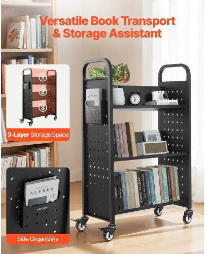 Bibliothek Schwarz 77x38x122cm