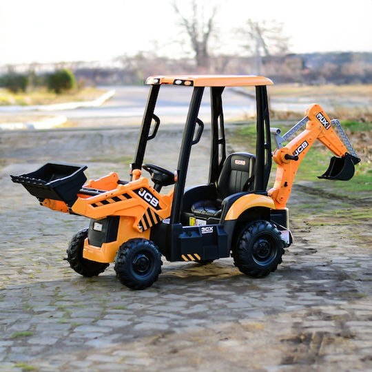 Παιδικό Τρακτέρ JCB Ηλεκτροκίνητο 12 Volt Κίτρινο για 3+ Ετών