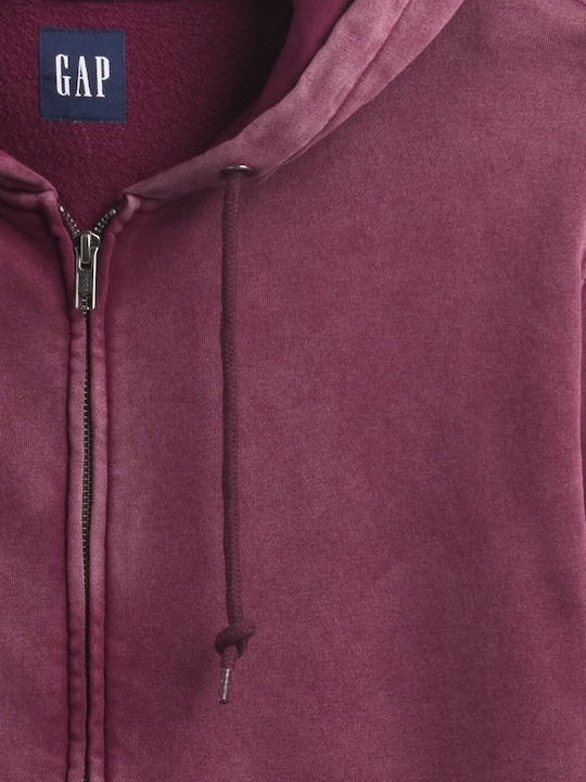 Sweatshirt with Hood Tuscan Red