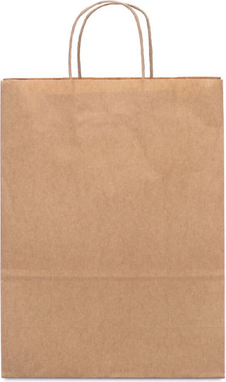 Saul Sadoch Papiertüte für Verpackungen mit Griff Kraft 36x26x12cm Beige