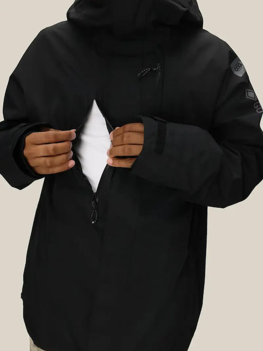 686 I-008291-19 Ανδρικό Μπουφάν Gore-Tex για Σκι & Snowboard Μαύρο