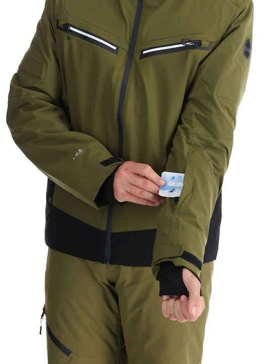 Icepeak 856120505-571 Männer Jacke aus für Ski & Snowboard Grün