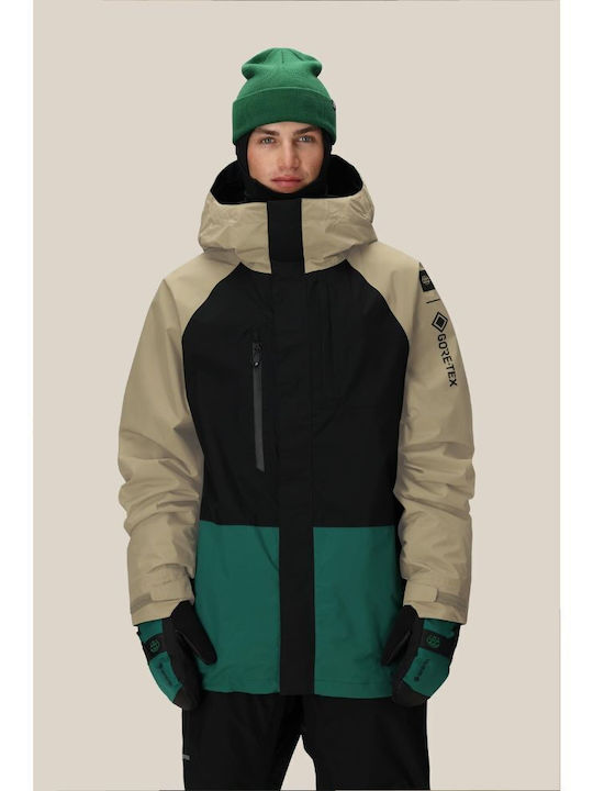 686 I-008290-455 Ανδρικό Μπουφάν Gore-Tex για Σκι & Snowboard Πράσινο