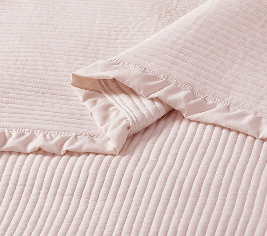 Liolios Home Armony Κουβερλί Υπέρδιπλο Pink 220x240cm