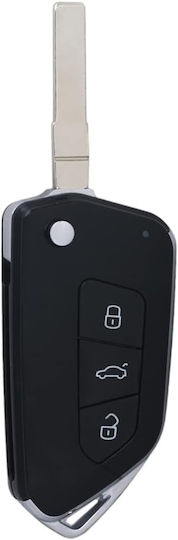 Volkswagen Carcasă cheie auto cu lamă fără butoane pentru Skoda / Audi / VW / Scaun
