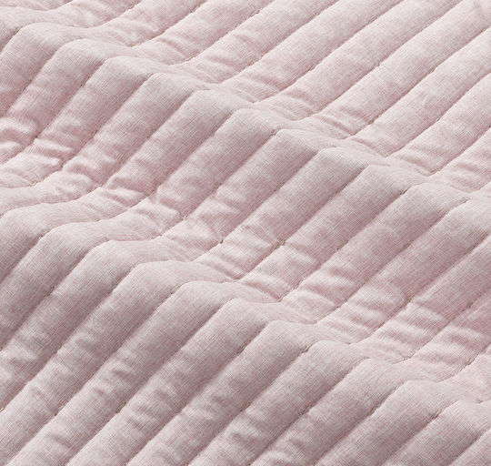 Liolios Home Tagesdecke Anderthalbbetten Dusty Rose 180x240cm