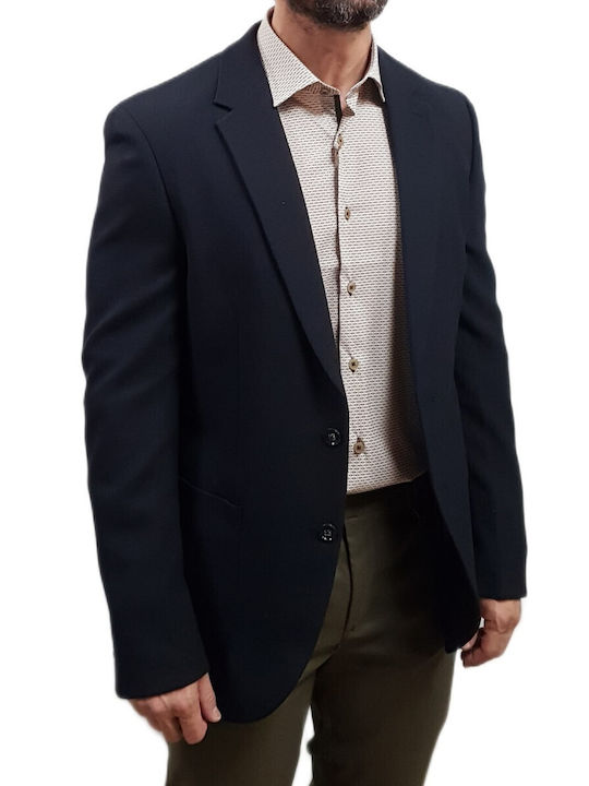 Men's Suit Jacket Regular Fit Sky Captain, Indigo
