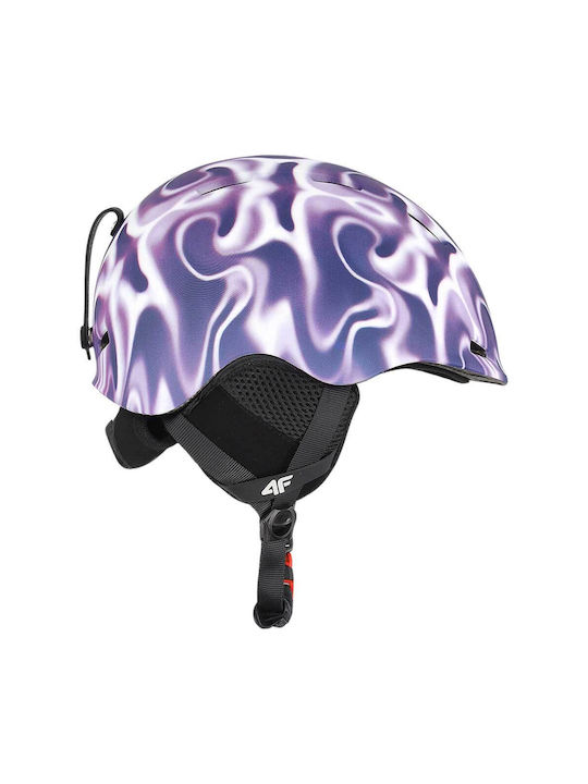 4F Kids Helmet for Ski & Snowboard Purple