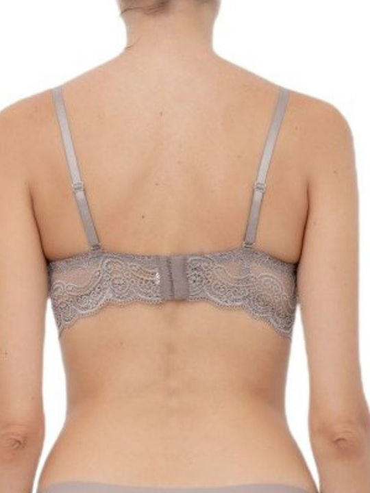 Plunge Push Up Plunge Bra Underwire Dark Beige