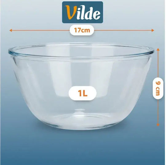 Vilde Салатна купа Стъклен Прозрачен 1бр