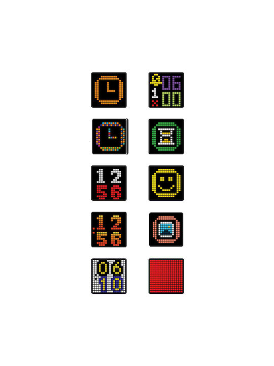 Life Pixel Настолен Часовник с Аларма Многоцветен 221-0493