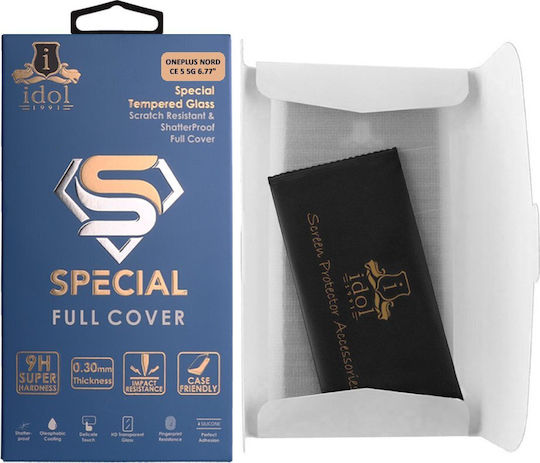 Idol 1991 0.3mm Full Glue Tempered Glass Black (OnePlus Nord CE5)