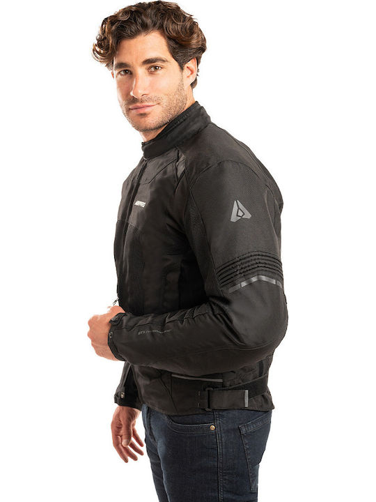 AGVpro GTX Men's Motorcycle Jacket 4 Seasons Waterproof Black/Fluo-Yellow