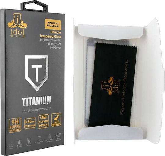 Idol 1991 0.25mm Full Glue Tempered Glass Black (Xiaomi 17 Pro)
