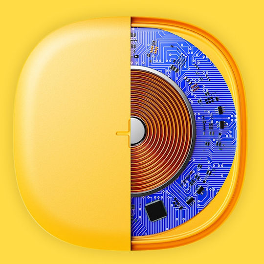 WK Ασύρματος Φορτιστής (Qi Pad) 15W Κίτρινος (WP-U165)