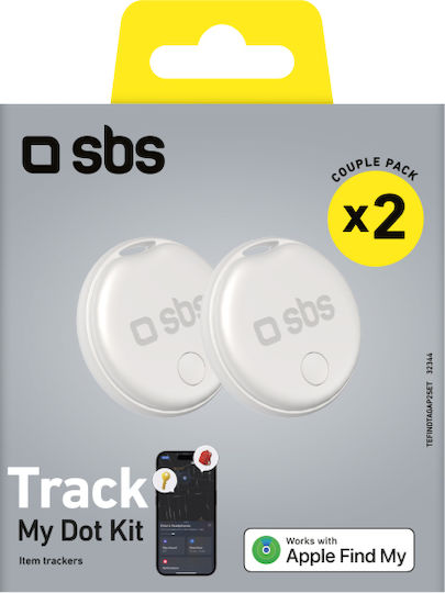 SBS Apple Find My Weiß 2 Stück