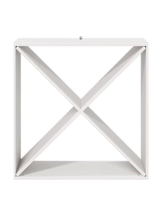 vidaXL Επιδαπέδια Κάβα Ποτών Λευκή 62x25x62εκ.