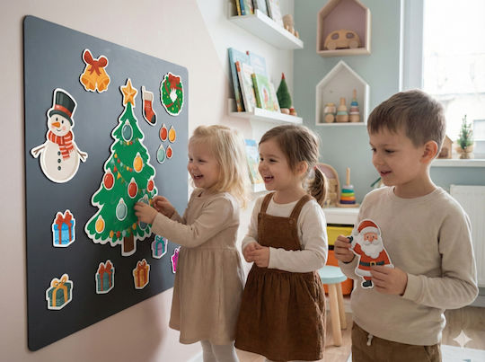 Decowalls Weihnachtsaufkleber Für Fenster Doppelter Blick Fenster Dekoration Kindergarten 30x100