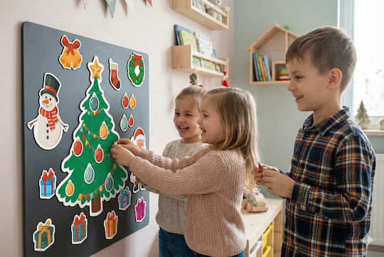 Decowalls Weihnachtsaufkleber Für Fenster Doppelter Blick Fenster Dekoration Kindergarten 30x100