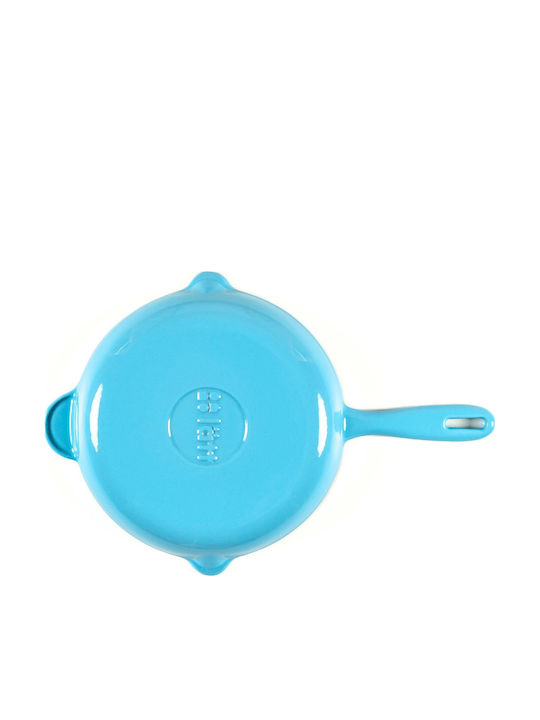 Lätt Home Azur Gusseisen Pfanne mit Emaille Innenbeschichtung 22cm