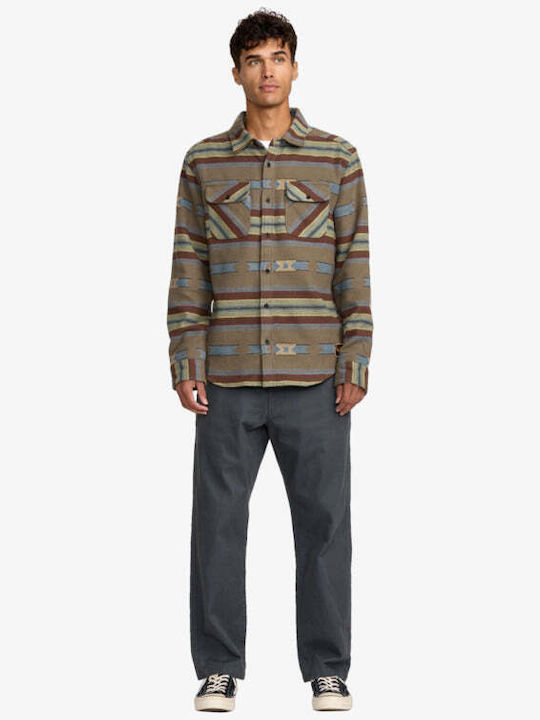 Long-sleeved Flannel Shirt Mushroom