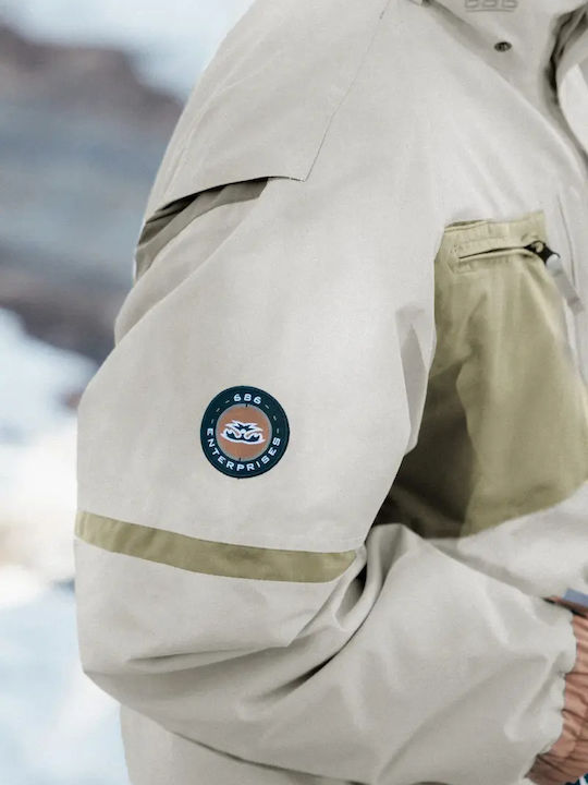 686 I-008490-1523 Ανδρικό Μπουφάν για Σκι & Snowboard Πολύχρωμο