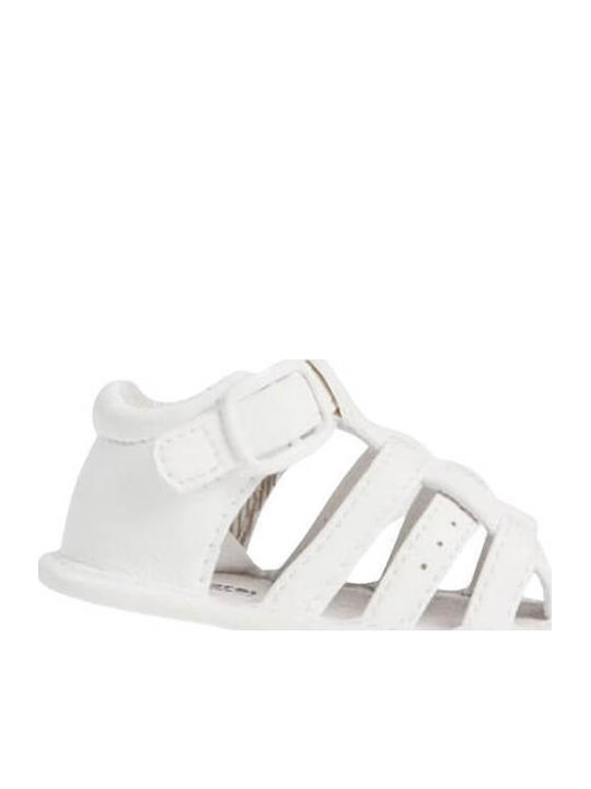 Mayoral Soft-Sole Baby Sandals White