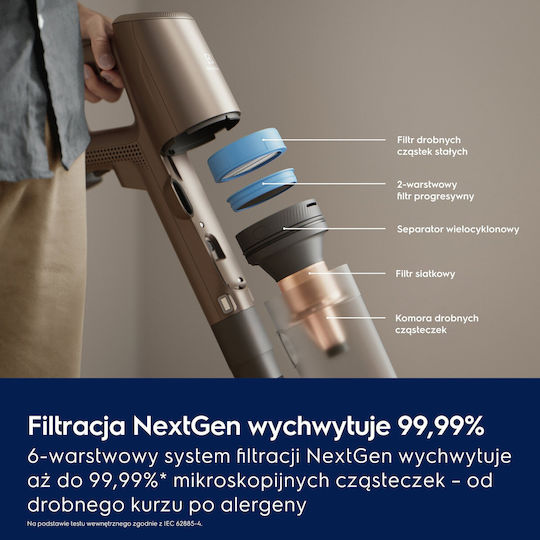 Electrolux Reîncărcabilă Aspirator Stick Neagră EP82U25ULT