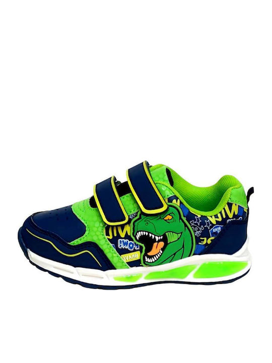 Παιδικά Sneakers με Φωτάκια Πράσινα