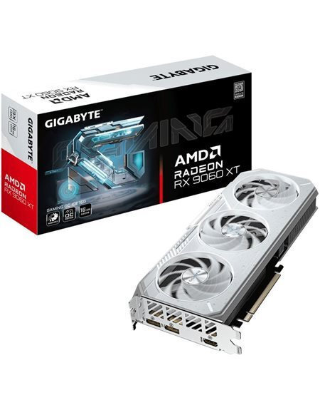 Gigabyte Radeon RX 9060 XT 16GB GDDR6 GAMING OC ICE Κάρτα Γραφικών