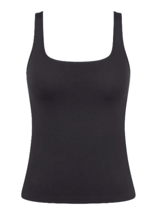 Mit Spaghetti-Träger Black Damen T-Shirt