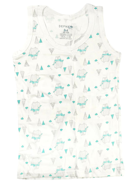 Defne Baby Indian Bear Kids' Undershirt Tank Top Multicolour